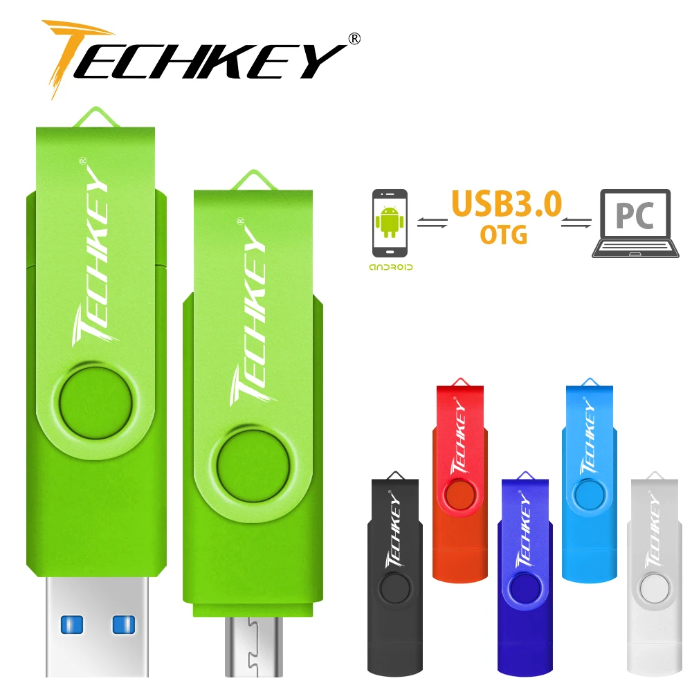 Вращающийся OTG USB 3 0 флеш накопитель для samsung mobile android Os 8 ГБ 16 32 64 Гб memoria cel usb