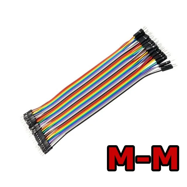 Dupont line 120 шт. 20 см мужской+ мужской женский и Женский Соединительный провод Dupont кабель для Arduino - Цвет: 20CM MM