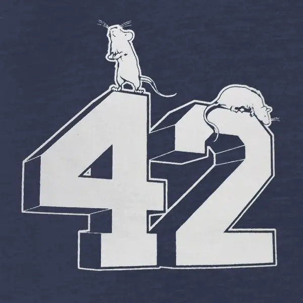 Модная мужская футболка бесплатная доставка Hitchhiker's Guide to the Galaxy вдохновленная 42