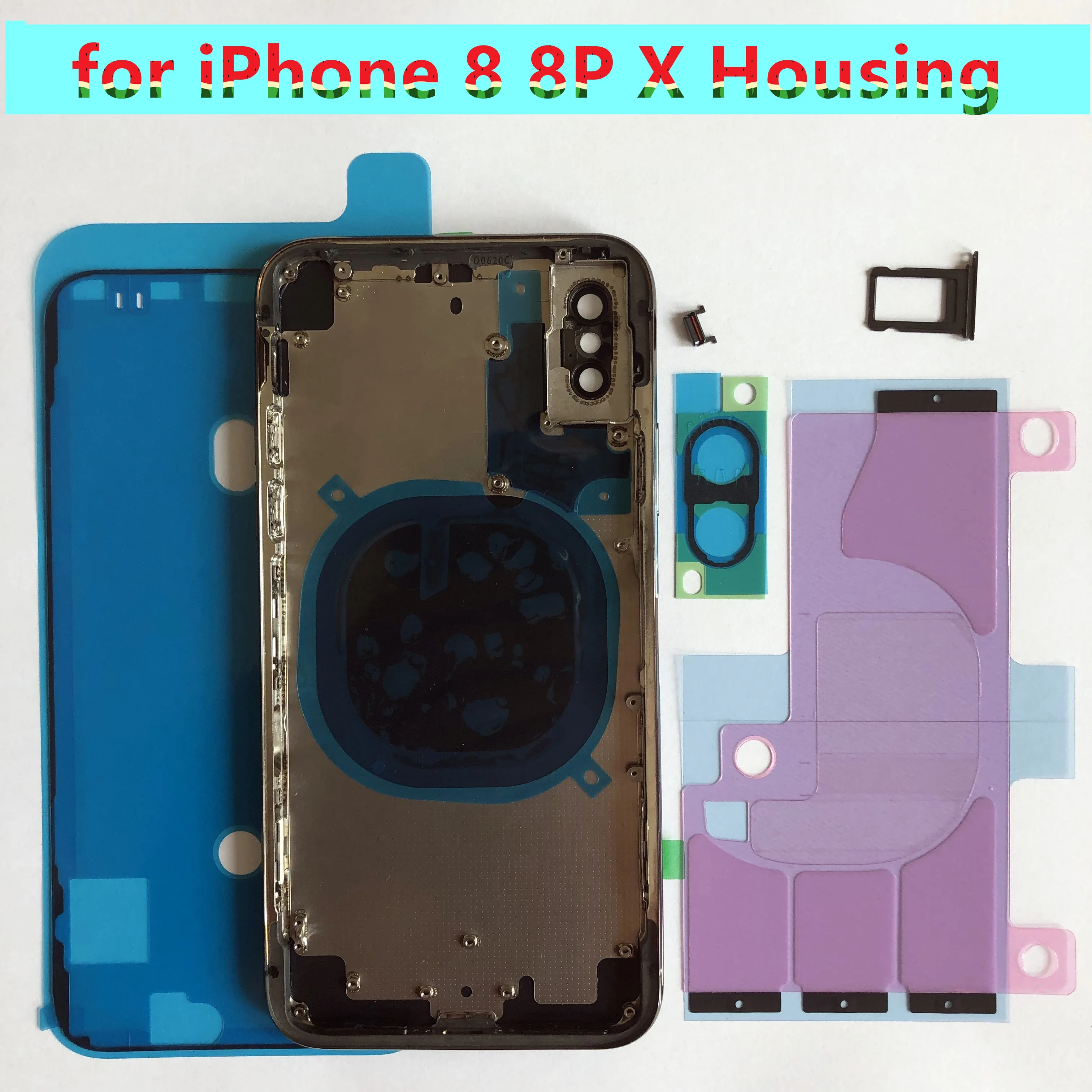 High Quality Replacement Parts for iPhone 8 8 Plus X Rear Housing with ...