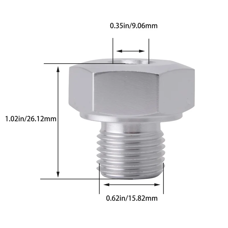 ESPEEDER LS Замена двигателя M16 1 5 адаптер для 1/8 NPT датчик давления масла LS1 LSX LS3