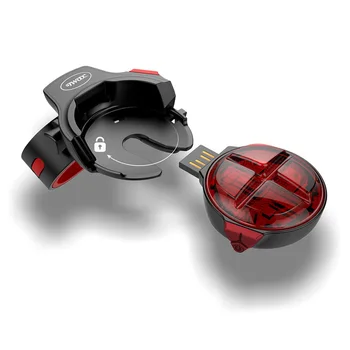 

Brake Warning Bike Light Rear USB Rechargeable Bicycle Led Flash Rear Light For Bicycle Cycling Detachable WaterProof Taillight