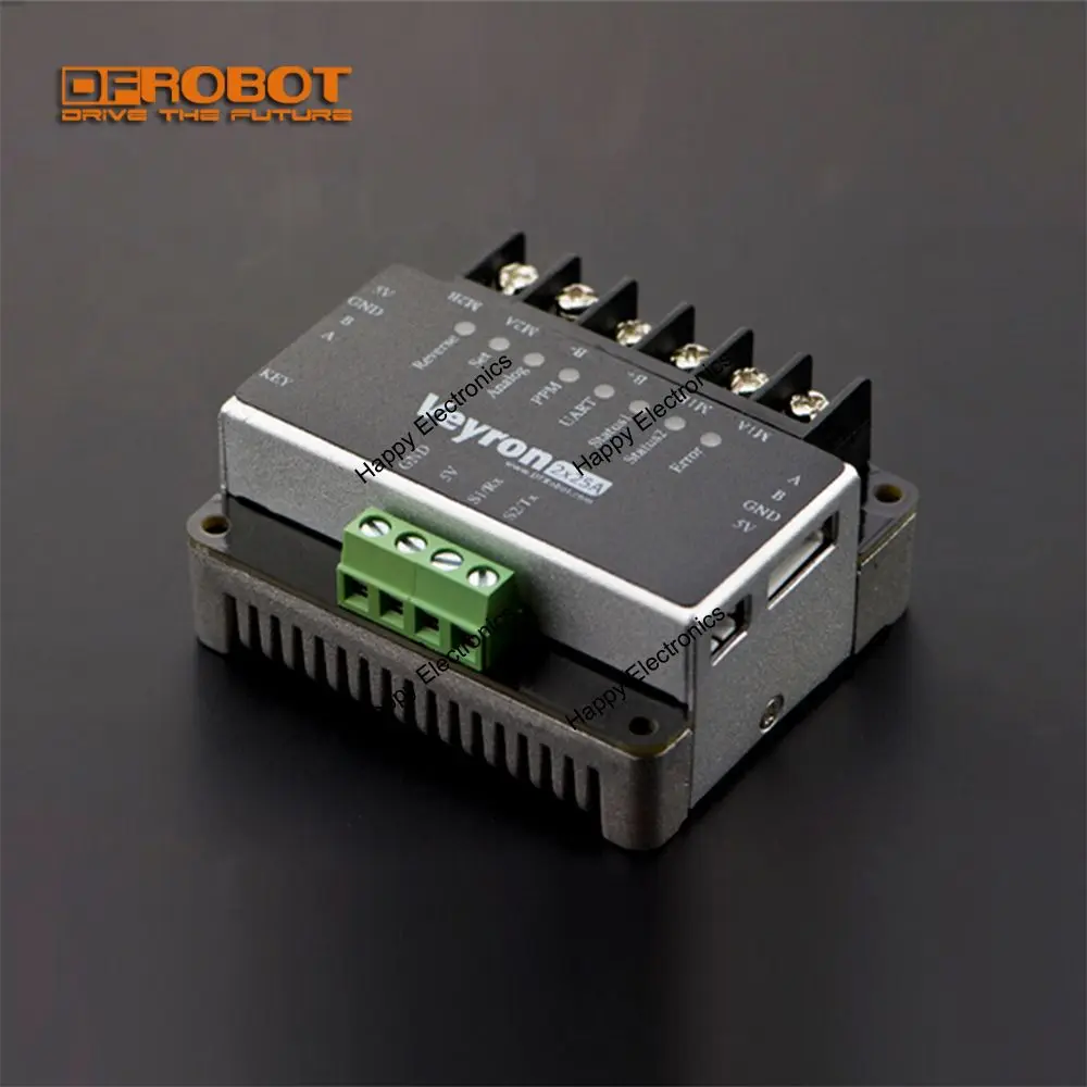 

DFRobot Veyron 2x25A Brushed DC Motor Driver 6~36V support Analog PPM UART model under over voltage current protection