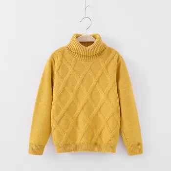 

INS hot Boys sweaters autumn and winter warm 3-11 yearsTwist sweater thickening outwear Diamond block fashion wild 3 color