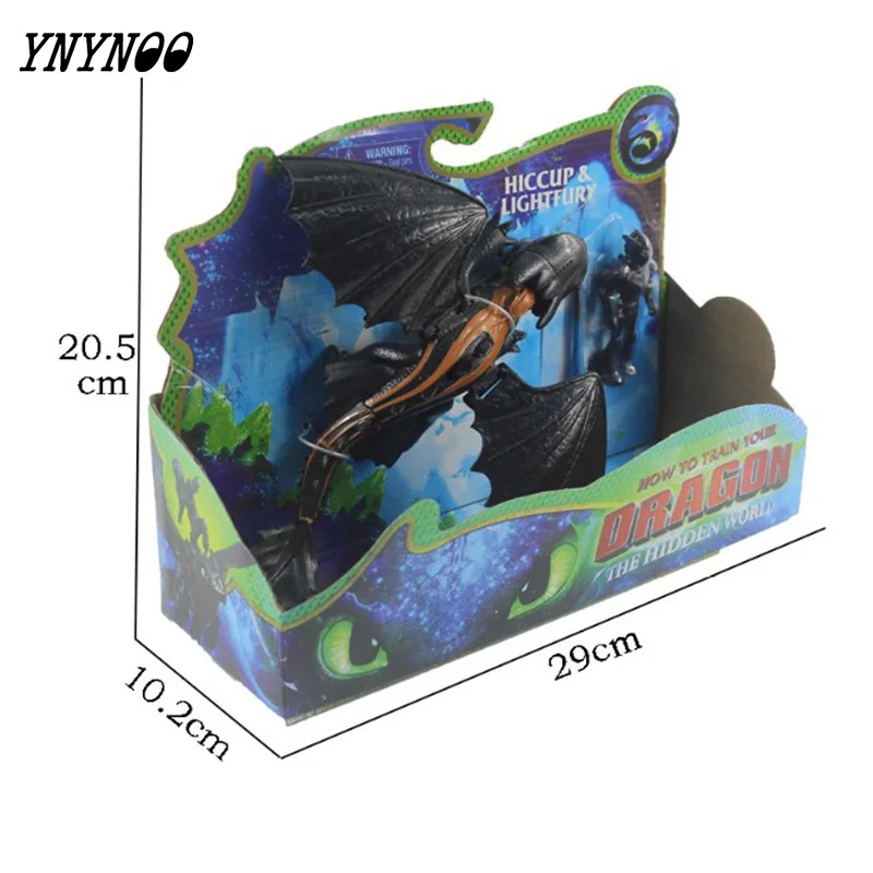

Boxed 9~23cm How to Train Your Dragon 3 Toothless Can fire bullets Action figure Light Fury Toothless Toys