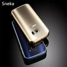 СПС Galaxy S7/S7 край алюминиевый корпус металлический каркас + блики задняя крышка СПС Samsung Galaxy S7/S7 мобильного телефона случаях