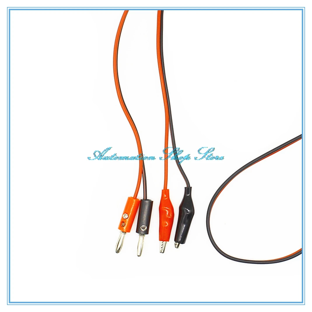 3Ft Multi-test special line clamp Red Black Alligator Clip to Banana Plug Probe Cable Test Lead