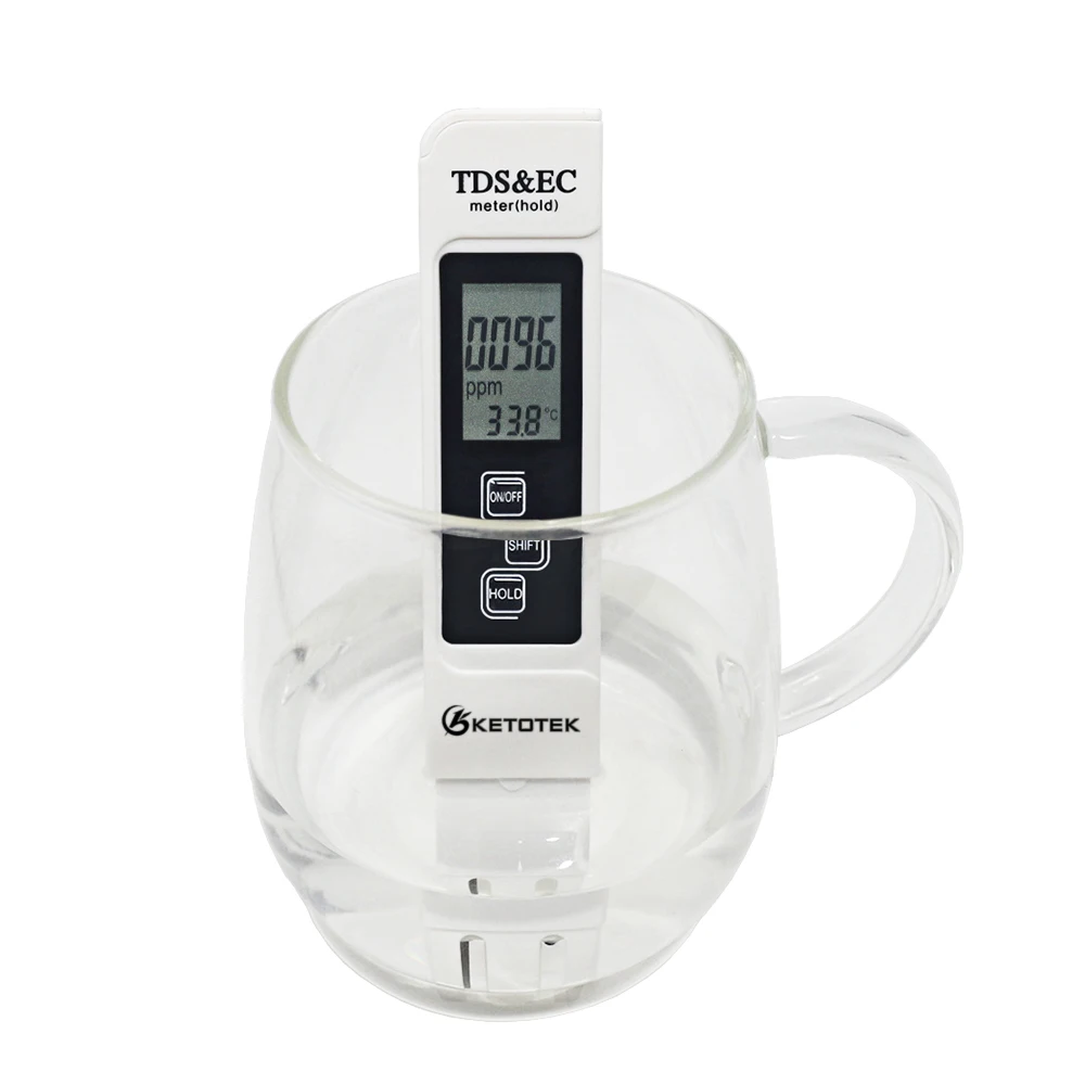 Digital PH /TDS/ EC Meter Pen of Tester Accuracy 0.1 Aquarium Pool Water Purity Filter Hydroponic Portable PPM Water Quality Det