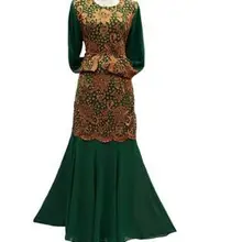 1 шт./лот Ближний Восток платье длинное кружевное платье в стиле пэчворк мусульманское платье Длинные рукава шифон исламское платье Абая одежда