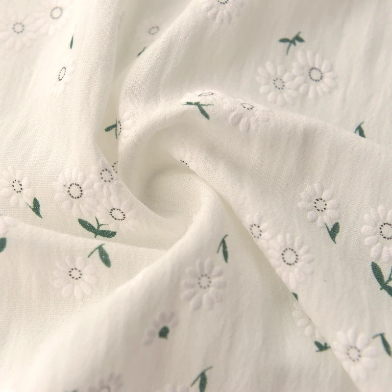 

Pastoral White-bottomed Chrysanthemum Hemp Cloth and Fabric