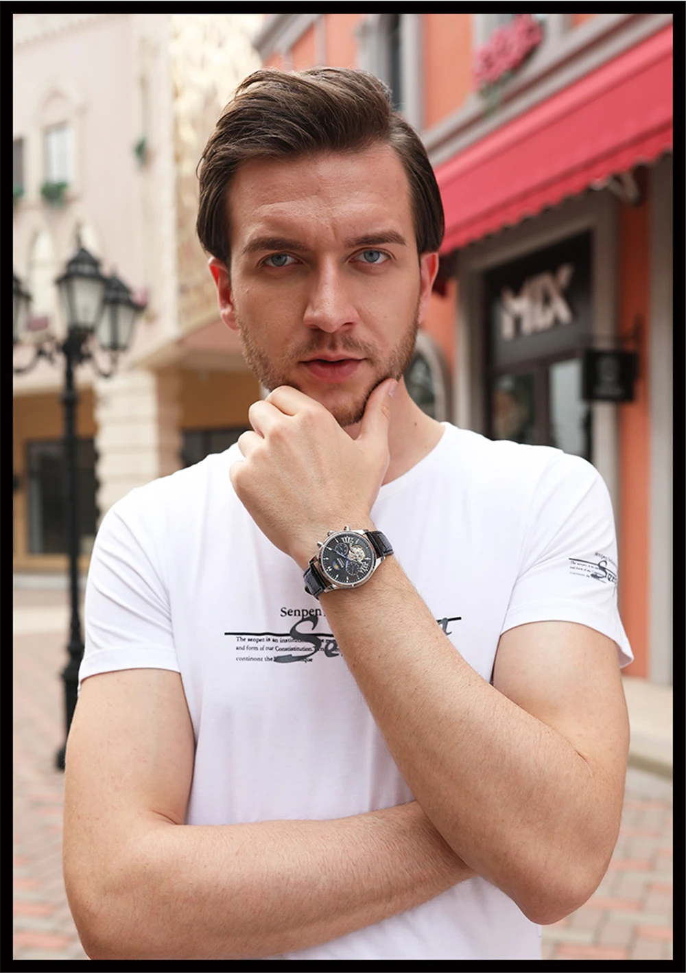 automático mecânico relógio de luxo masculino esporte
