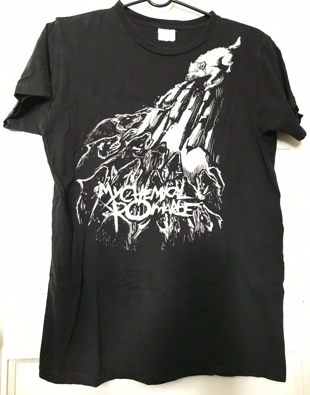 Винтаж My Chemical Romance рубашка волки см. Описание для измерения мужчин ts рубашки Homme новинка футболка для мужчин