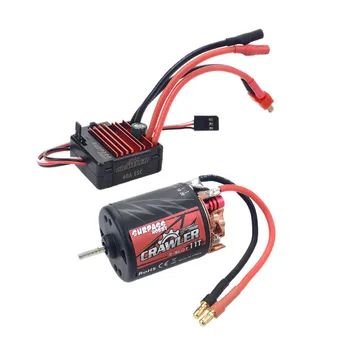 

Surpasshobby 5-Slot 540 11T 13T 16T 20T Brushed Motor W/60A Esc Combo Set For Rc Redcat Volcano Epx Blackout Xte Traxxas Trx-4