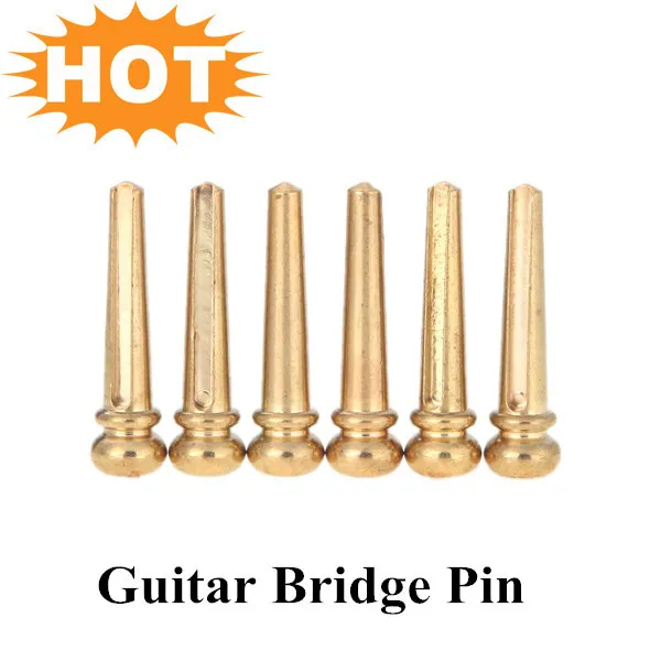 Lowest price Hot Sell Folk Acoustic Guitar String Pin Peg Nail Brass Metal Guitar String Pegs