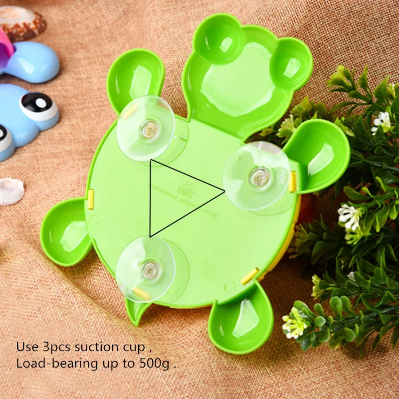 Cartoon Toothbrush Holder Suction Wall Mounted Kid Toothpaste Rack Bathroom Storage Shelves Box Home Containers Accessories