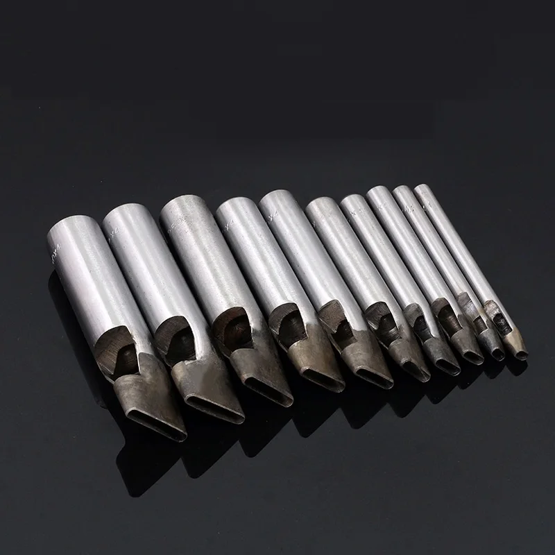 Width4mm одно слово полый DIY кожаный Дырокол кожаное ремесло закалка 45 стальной