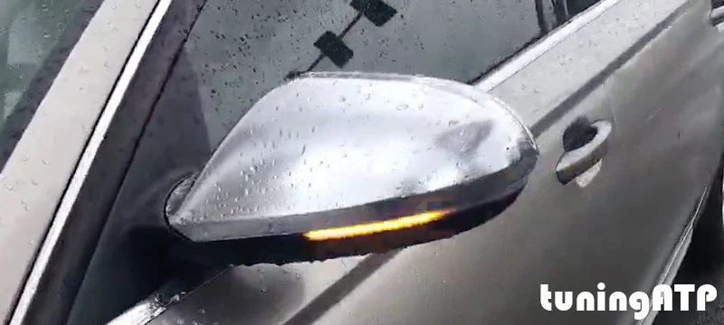 Tuningатр прозрачное крыло зеркало динамический последовательный сигнал поворота светодиодный свет для Audi A6 C7 S6 седан Avant