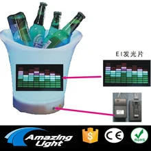 LED bottle sticker music Rhythm el sticker el music activated panel led paper Car decoration with DC3V inverter