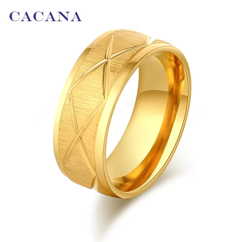 

CACANA Stainless Steel Rings For Women Cross X Fashion Splendid Jewelry Wholesale NO.R92