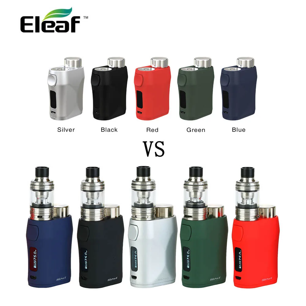Оригинальный набор Eleaf iStick Pico X с MELO 4 D22 75 Вт баком 2 мл в 0 15 Ом электронная сигарета