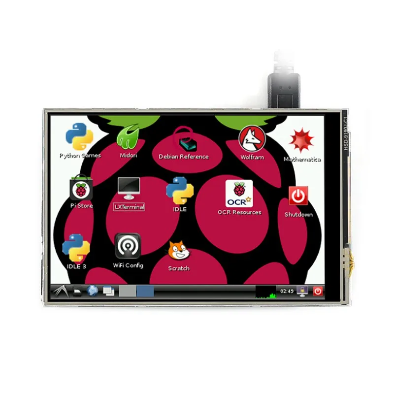 Raspberry Pi 4 дюймовый сенсорный экран TFT LCD C с резистивным сенсорным управлением 480x320