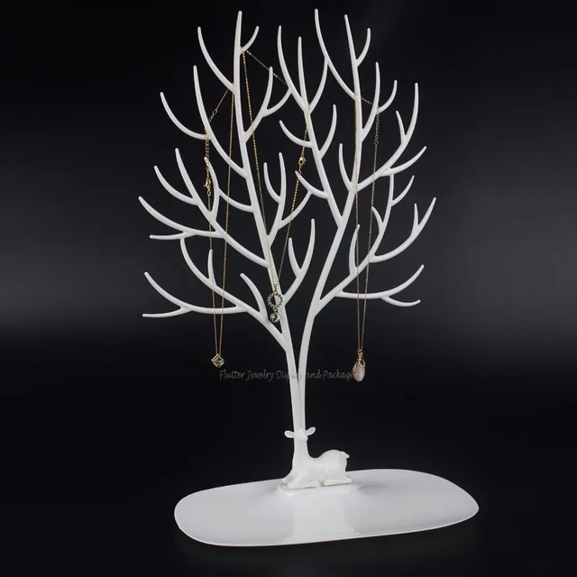 Fashion Plastic Tree Necklace Display Rack Bracelet Showing Stand Fashion Plastic Tree Necklace Display Rack Bracelet Showing Stand Earring Holder Hanger Pendant Showcase Organizer