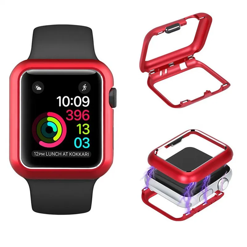 

40mm 44mm Aluminum Magnetic Watch Case for Apple Watch Series 4 3 2 Metal Stainless Steel Protector Cover Case 42mm 38mm