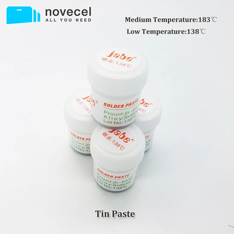 

10 Pcs PPD Best Melting Point 138 / 183 degrees Lead-free low temperature solder paste for A8 A9 A10 A11 CHIP Special tin pulp