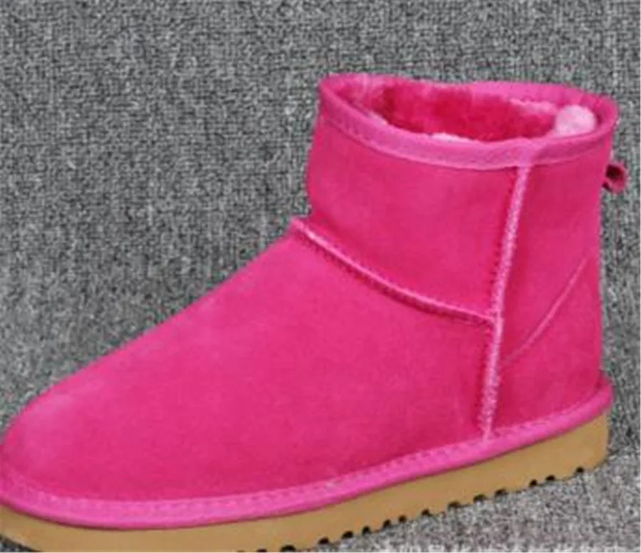 Обувь; женские ботинки; женская обувь; Зимние ботильоны; обувь в австралийском стиле; женские ботинки; кожаные непромокаемые ботинки; botas mujer tenis mini - Цвет: picture color