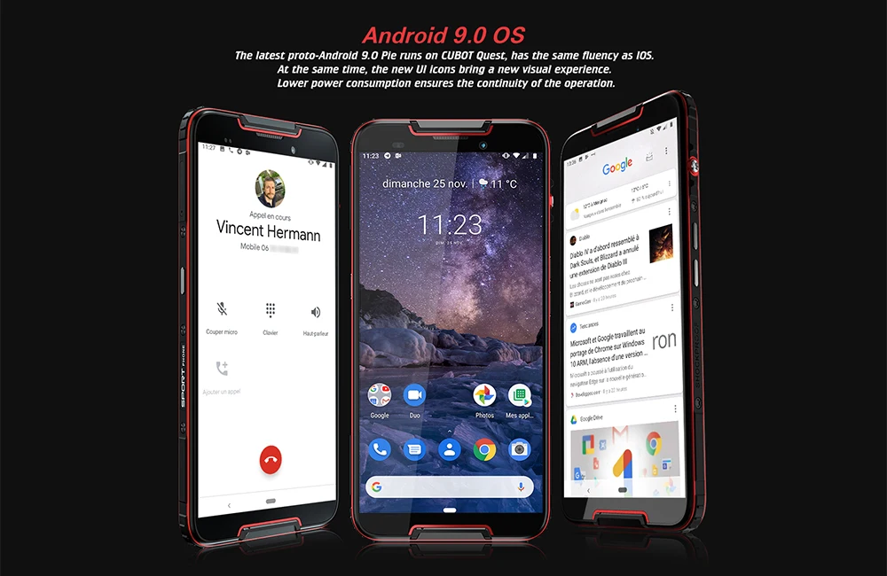 Cubot Quest спортивный смартфон IP68 водонепроницаемый ударопрочный Android 9,0 MT6762 Восьмиядерный 4 Гб 64 Гб 5,5 дюймов 4000 мАч NFC мобильный телефон