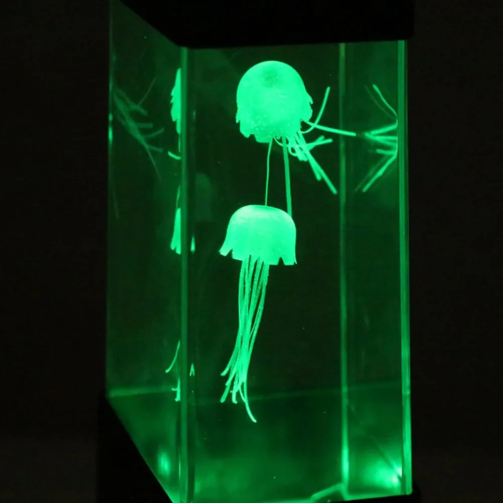 

Mini Desktop Jellyfish Lamp with Color Changing Light Jelly Fish Tank Aquarium Lamp Home Decoration Night Light