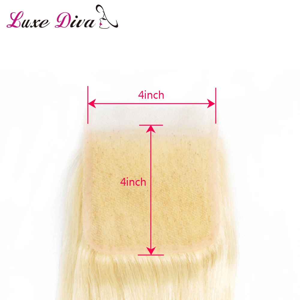 LUXE DIVA 613 Blonde Bundles With Closure Malaysia Straight Hair Bundles With Closure Remy Human Hair Weave Extenstions LUXE DIVA 613 Blonde Bundles With Closure Malaysia Straight Hair Bundles With Closure Remy Human Hair Weave Extenstions