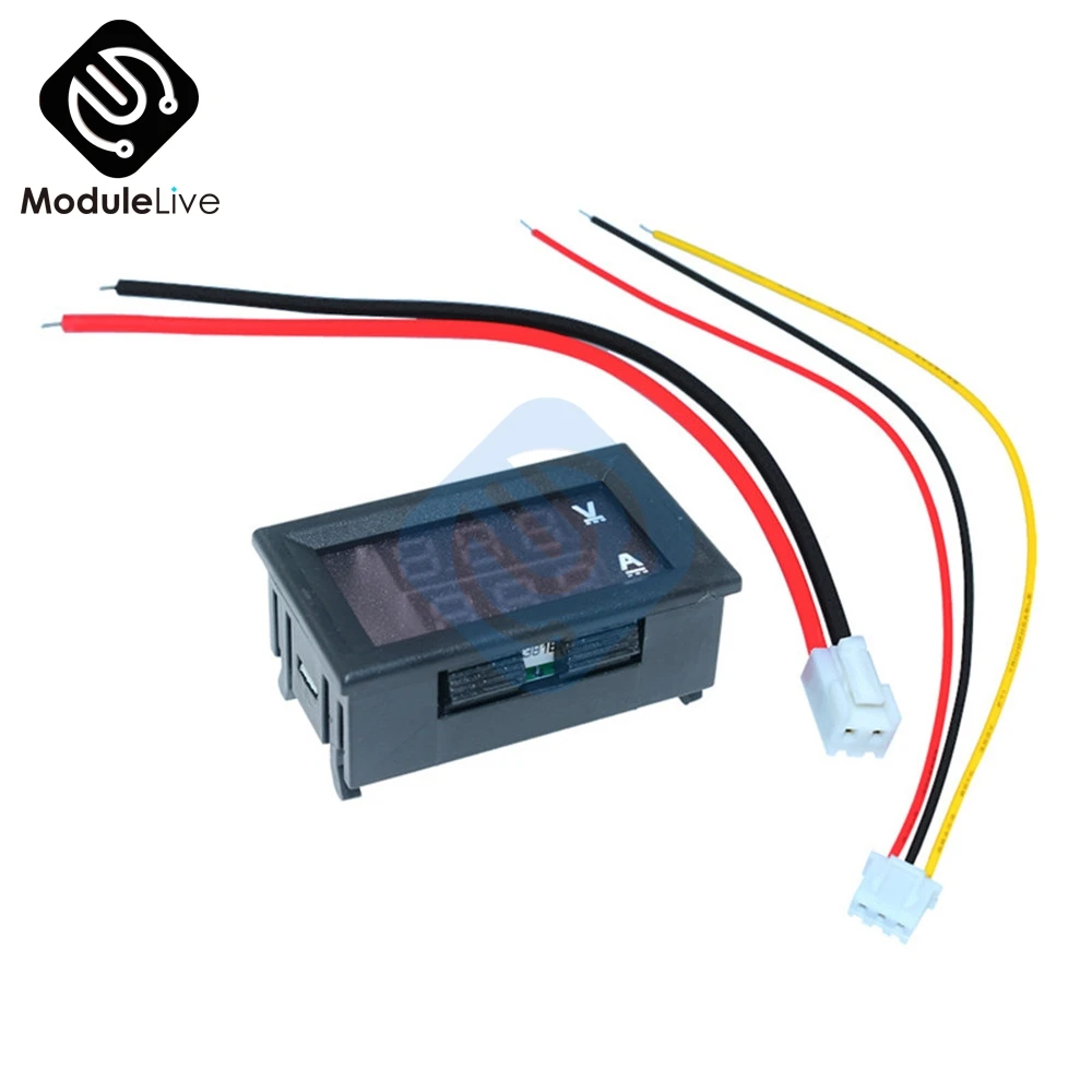 DC 100V 10A Mini Digital Volmeter Ammeter Volt Ampere