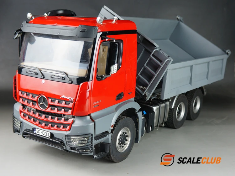 Scaleclub Sika модель Taniya 1/14 3363 3348 Benz AROCS 6X6 Dump Head Трехходовой rc автомобиль