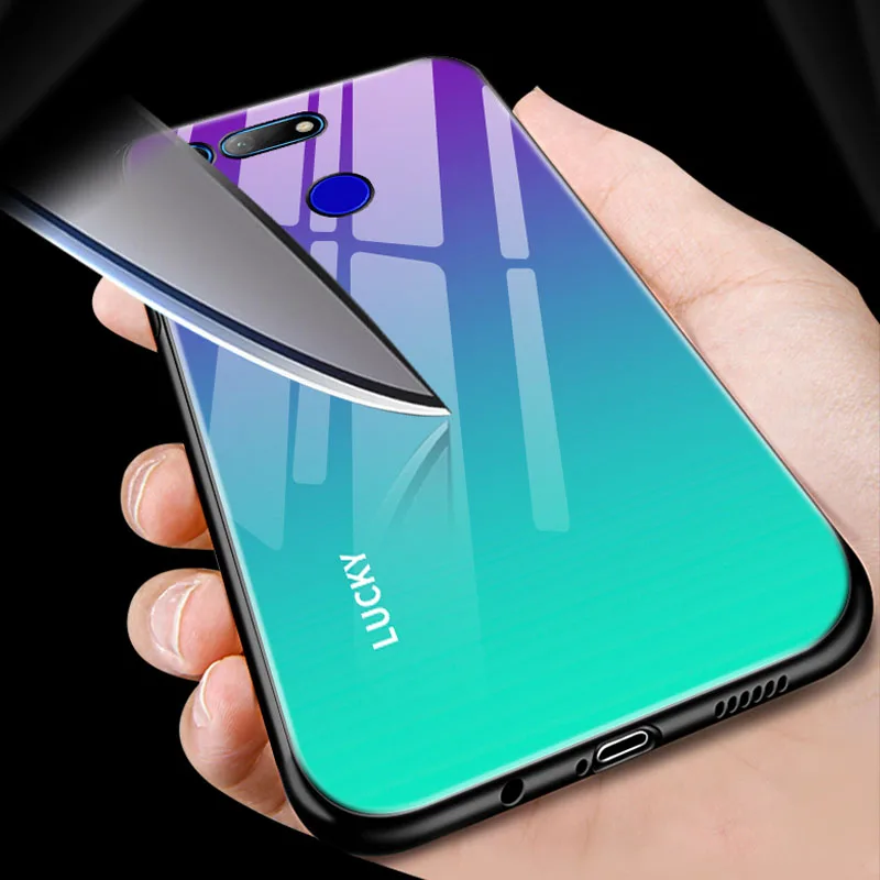 Корпус для VIVO X23 чехол для телефона задняя крышка градиентное закаленное стекло крышка для VIVO X23 X 23 Телефон Protercted задняя крышка VIVOX23