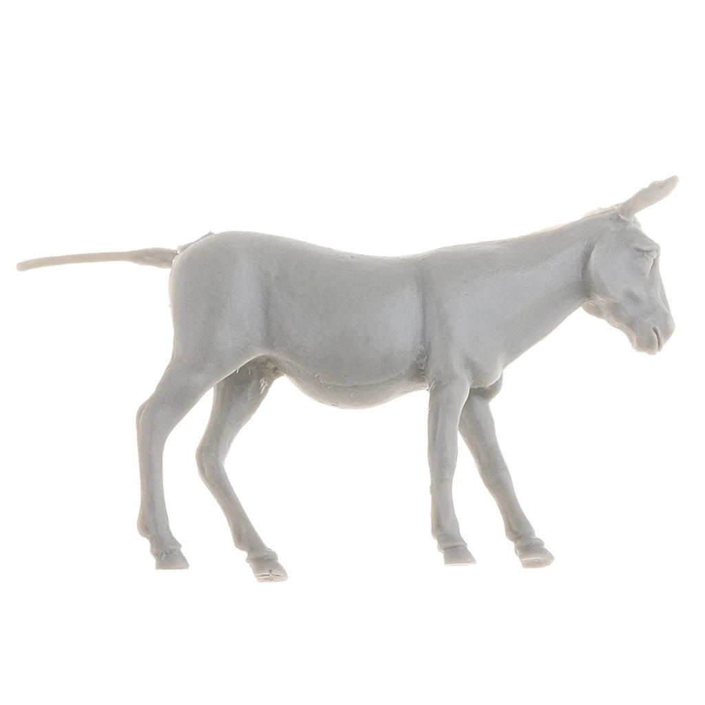 MagiDeal 1/35 Dioramas Accessories Resin Donkey Figurine Model - Resin Scene