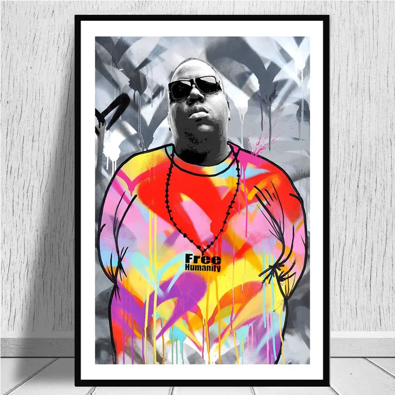 

Posters and Print Notorious B.I.G Biggie Smalls Tupac Shakur Rapper King Poster Wall Art Picture Canvas Painting Room Home Decor