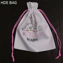 Атласный чехол для упаковка ювелирных изделий/макияж/подарок/Свадебные/вечерние/коробка для хранения/парики из искусственных волос/мешки для обуви шелк пылезащитный чехол изготовленный на заказ Печать логотипа 100 p