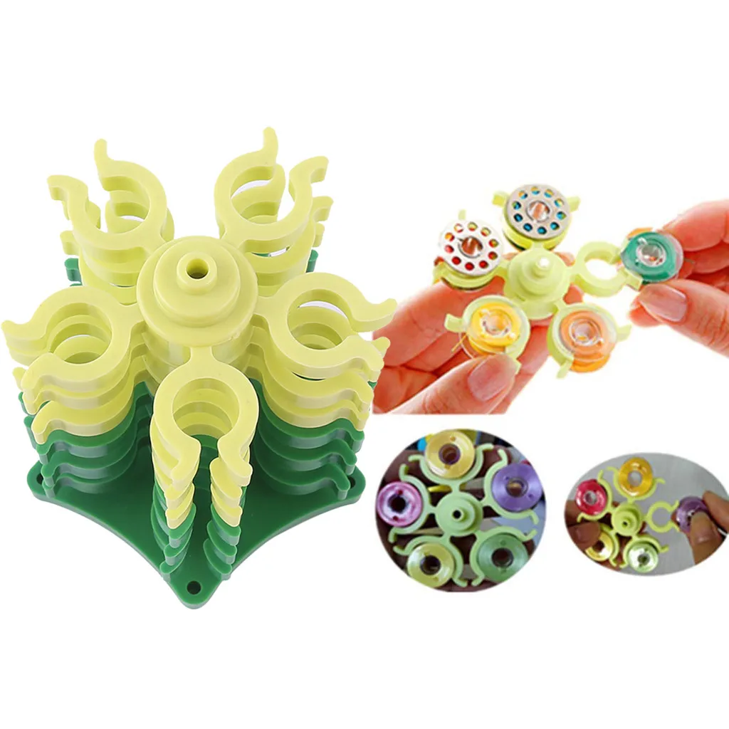 

Sewing Thread Bobbin Holder Clamp Clips Column Bobbin Buddies case For Embroidery Sewing Tools needlework Accessory #21/6