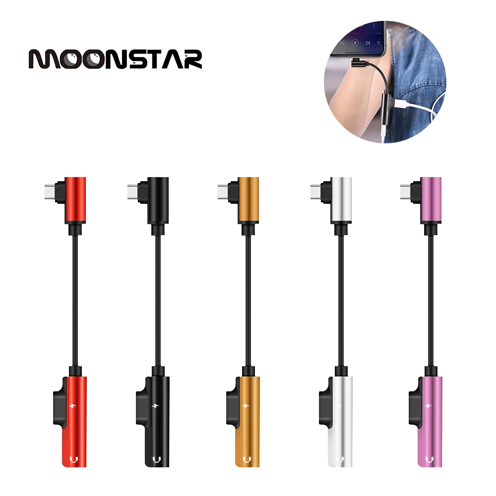 USB type c to 3.5mm jack adapter 2 in 1type c 3.5mm aux adapter Aux Audio Charger Adapter Jack