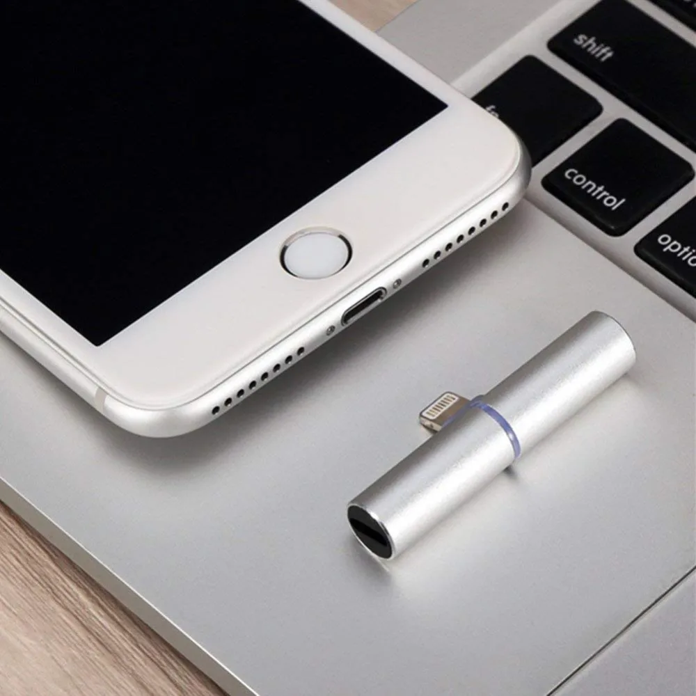 2 in 1 Dual for lightning Splitter for Charging and Listening Dual for Lightning Headphone Adapter for Apple iPhone X 8 7 6