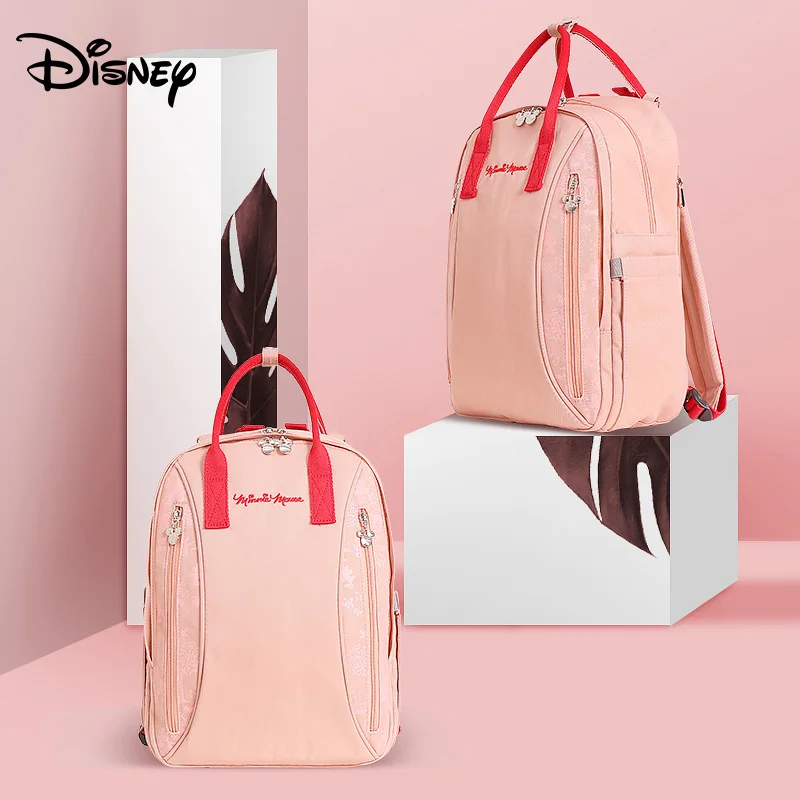 Бежевый Disney милые водонепроницаемая сумка для подгузников бутылки Кормление Путешествия Рюкзак Детские сумки для мамы сумка хранения Мумия - Цвет: Бежевый