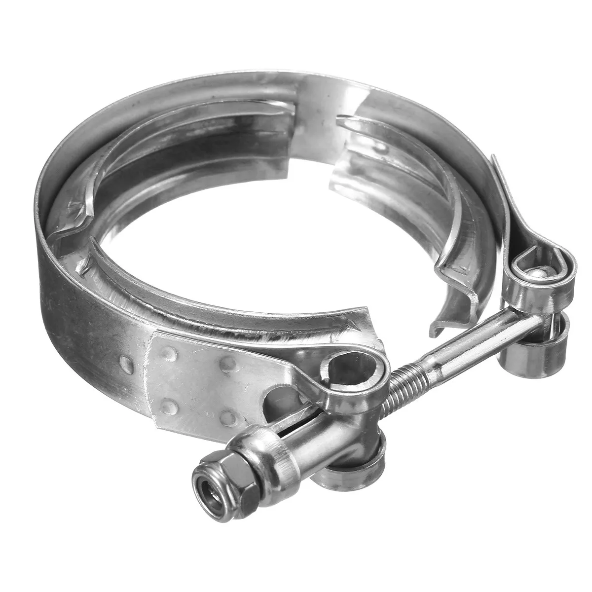 2 Inch Turbo font b Exhaust b font Down Pipe Stainless Steel Escape 304 V Band
