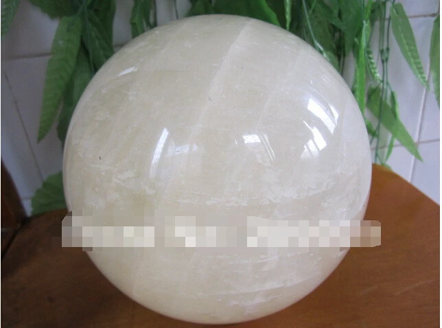 Zruishun66003401jj Природный кальцит хрустальный шар HEALING 100 мм | Дом и сад