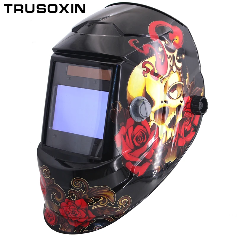 

NEW Clown Big View Eara 4 Arc Sensor DIN5-DIN13 Solar Auto Darkening TIG MIG MMA Grinding Welding Mask/Helmet/Welder Cap/Glasses