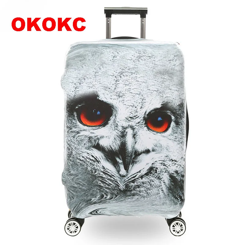 OKOKC 3D Орел толстый Чемодан защитные чехлы эластичные тележка чемодан путешествия сумки пыли для 18-32 ''дорожные аксессуары
