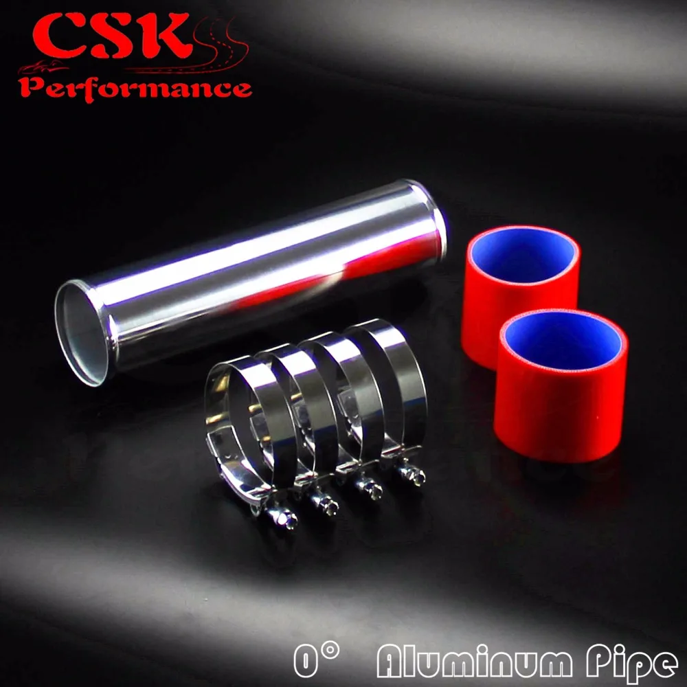 76mm 3" Aluminum Turbo Intercooler Pipe Piping Tubing + silicon hose