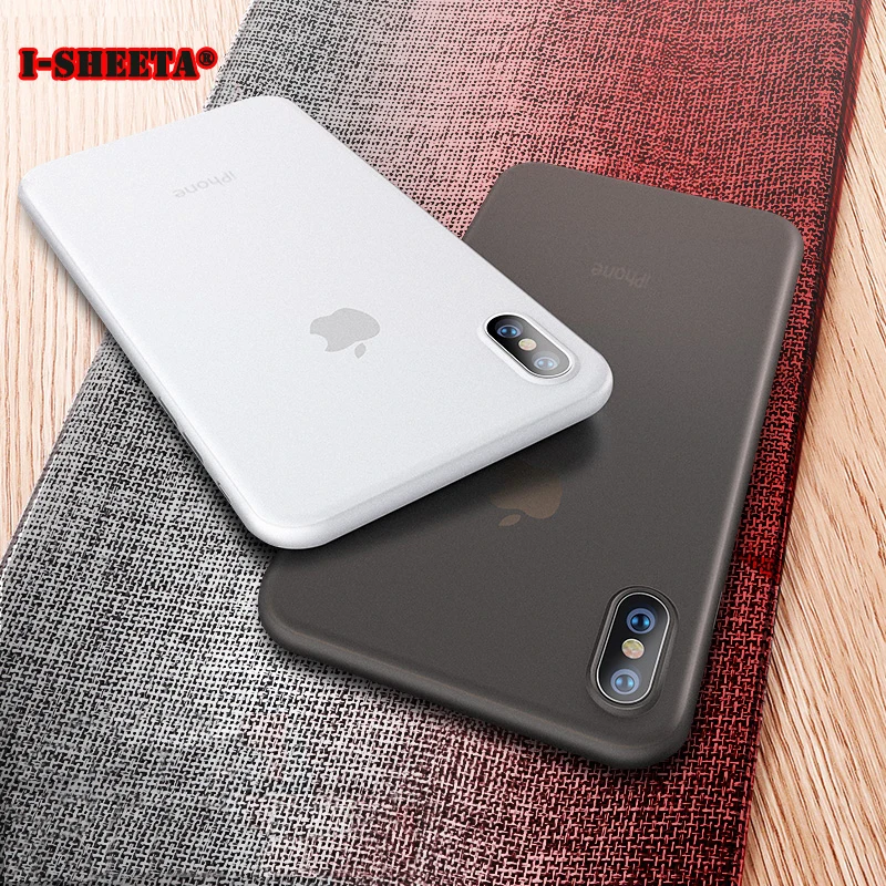 Ударопрочный ультра тонкий матовый жесткий ПП чехол для iPhone X XS MAX защитный XR iphonex 0