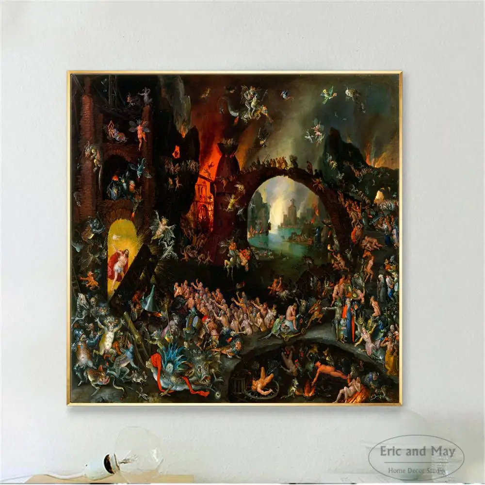 Hieronymus Bosch Surreal художественное произведение на холсте Художественная печать живопись Современная Настенная картина домашний декор для Спальни Декоративные плакаты без рамки - Цвет: 2