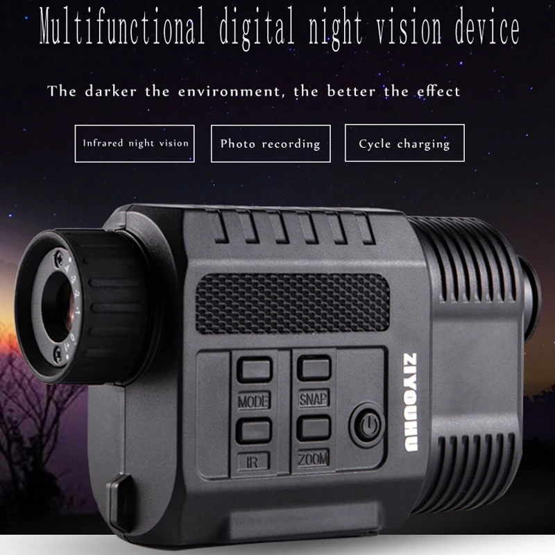 ZIYOUHU цифровой прибор ночного видения инфракрасная камера Монокуляр HD наблюдения за животными ручной ночного видения охотничий прицел